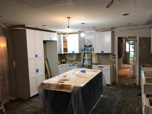  Before Construction Kitchen Remodel White Shaker Arctic Stainless dRemodeling 